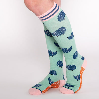 Calcetines-diseños-compresion-erizos-de-tierra-woven-pear-the-socks-closet