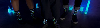 ¿Conoces los calcetines que brillan en la oscuridad?