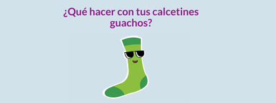 ¿Qué hacer con tus calcetines guachos?