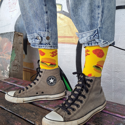Calcetines_con_diseños_hamburguesas