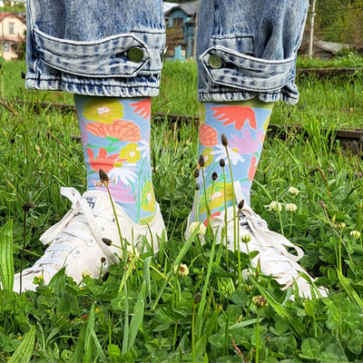 Calcetines_con_diseño_flores