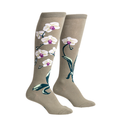 Calcetines_largos_disenos_orquideas
