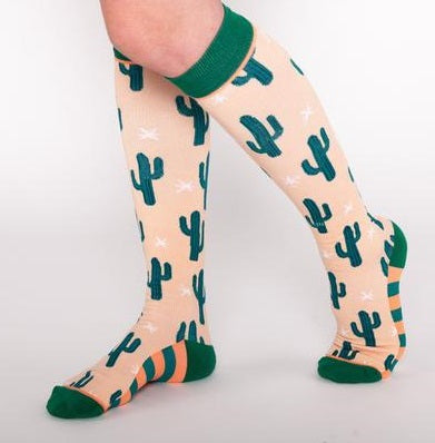 calcetines_de_compresion_cactus_the_socks_closet_woven_pear