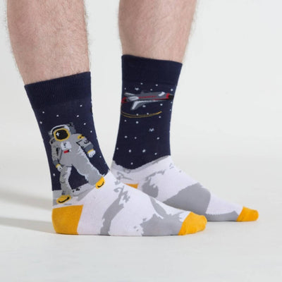 Calcetines-hombre-espacio-luna-coete-sock-it-to-me